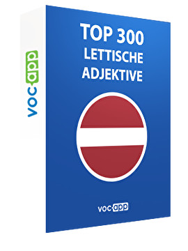 Top 300 lettische Adjektive