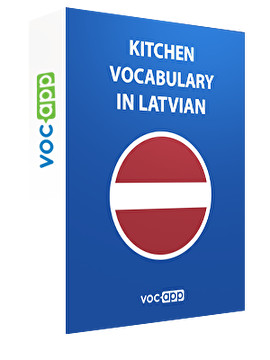 Kitchen vocabulary in Latvian