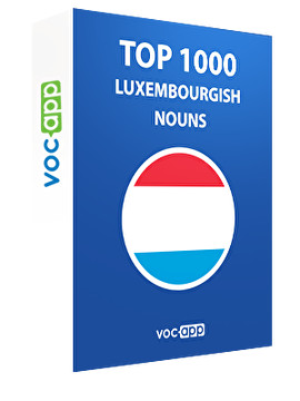 Top 1000 Luxembourgish nouns