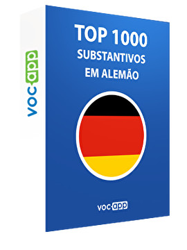 Top 1000 substantivos em alemão