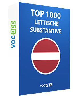 Top 1000 lettische Substantive